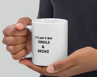 White glossy mug