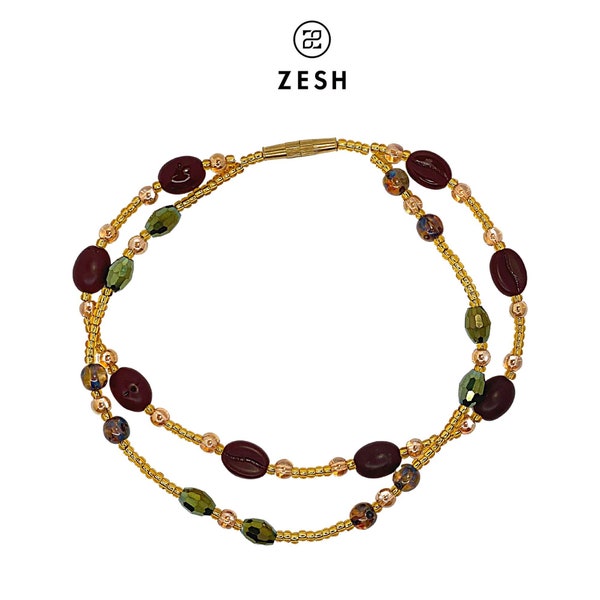 Custom-made Bead Anklet - Double Strand, Custom-made with an African Touch