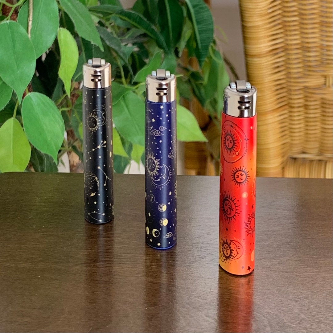Astrology Lighter Sun Moon & Stars Celestial Wraps Vintage Zodiac