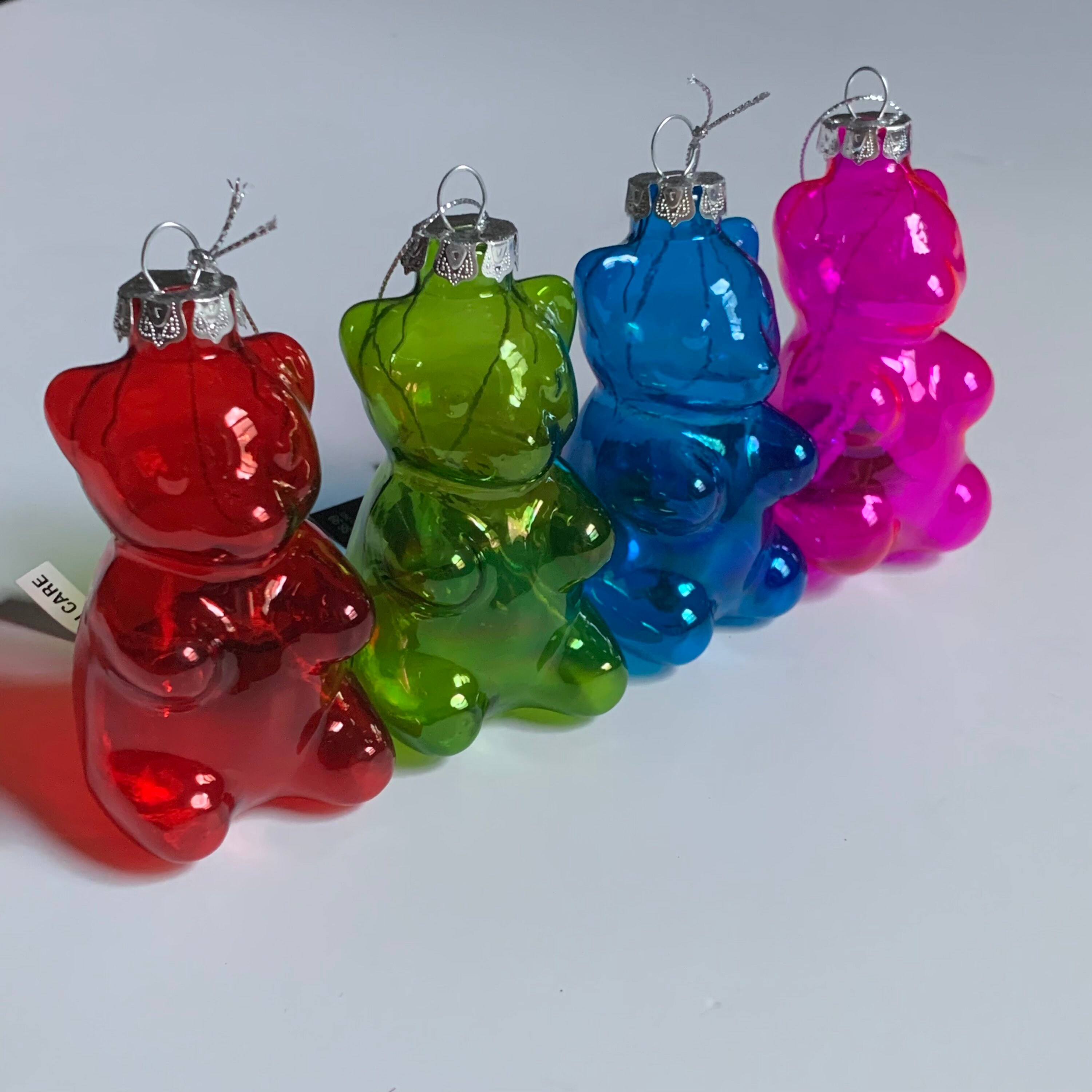 Glass Gummy Bear Ornament Colorful Candy Christmas Ornaments Etsy