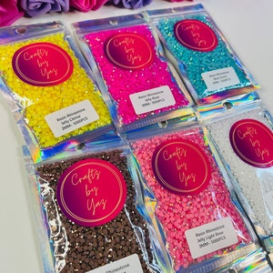 3mm SS12 5000 piece bag| Jelly rhinestone AB Flatback bulk Resin Rhinestones DIY Faceted Bling Not Hotfix |3mm/ ss12| Transparent rhinestone