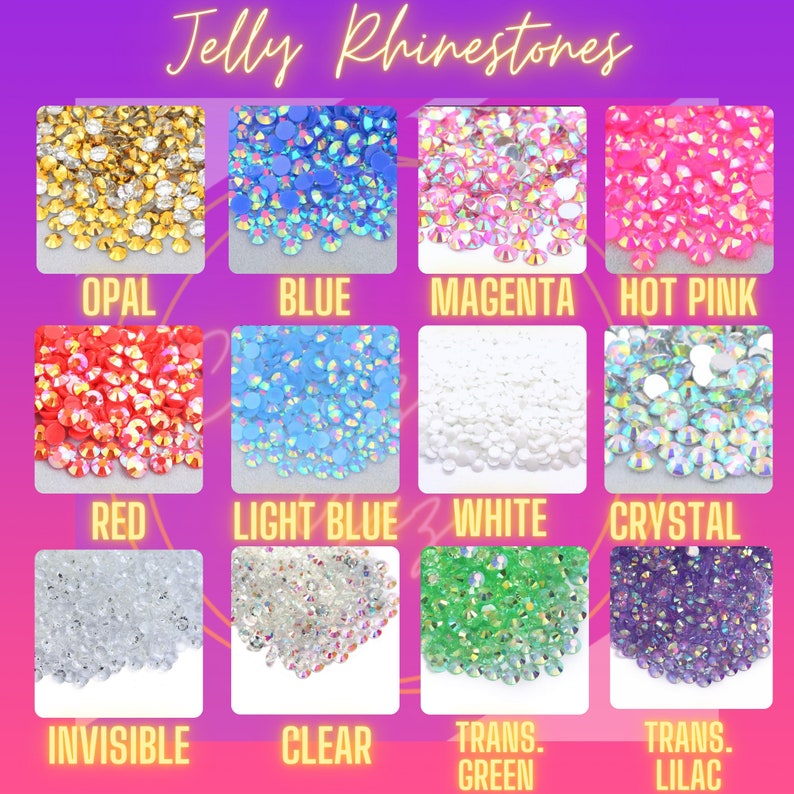 5mm/ss20 AB Jelly Rhinestone 1300 Pcs Transparent - Etsy