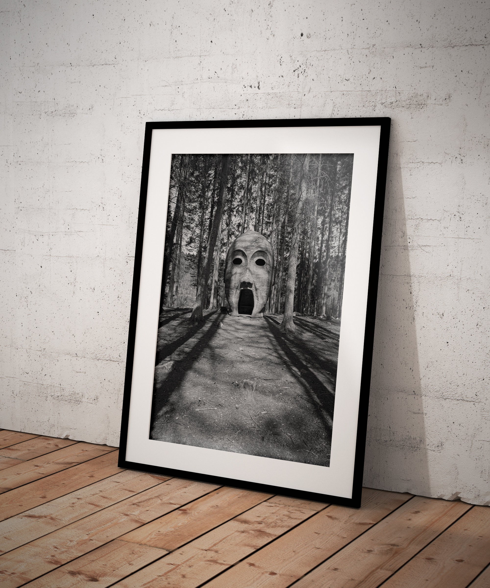 Kielder Forest Silvas Capitalis Sculpture Black and White Etsy UK