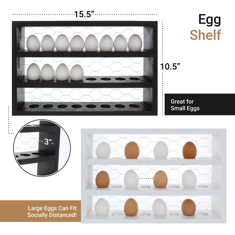 Egg Rack Wooden Farmhouse Rustic Egg Holder Countertop For Etsy