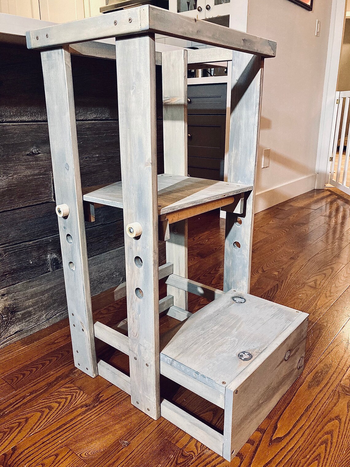 DOUBLE Toddler Learning Tower Toddler Tower for Two Kids Etsy