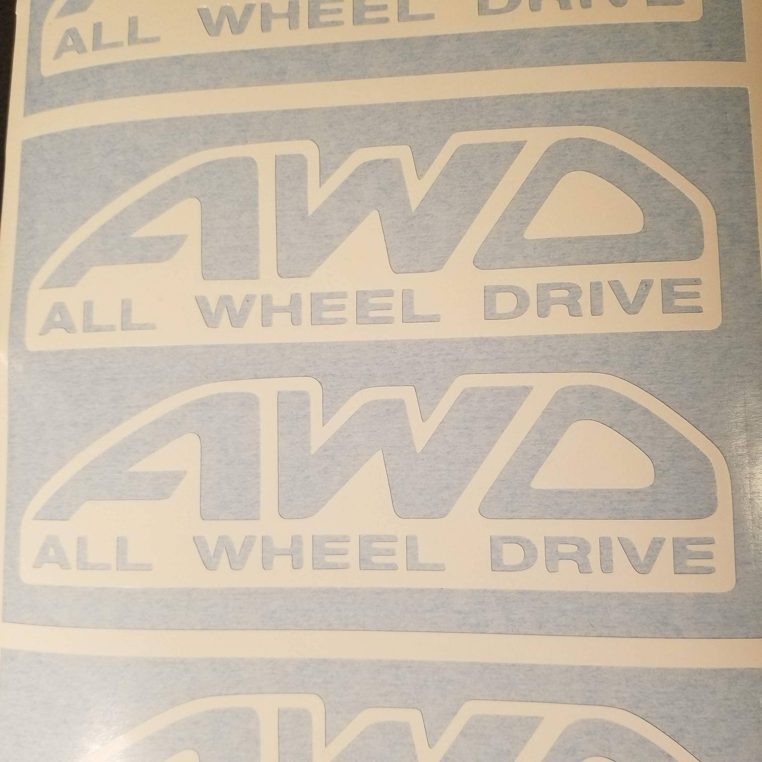AWD | All Wheel Drive Vinyl Decals (set of 2) - Etsy