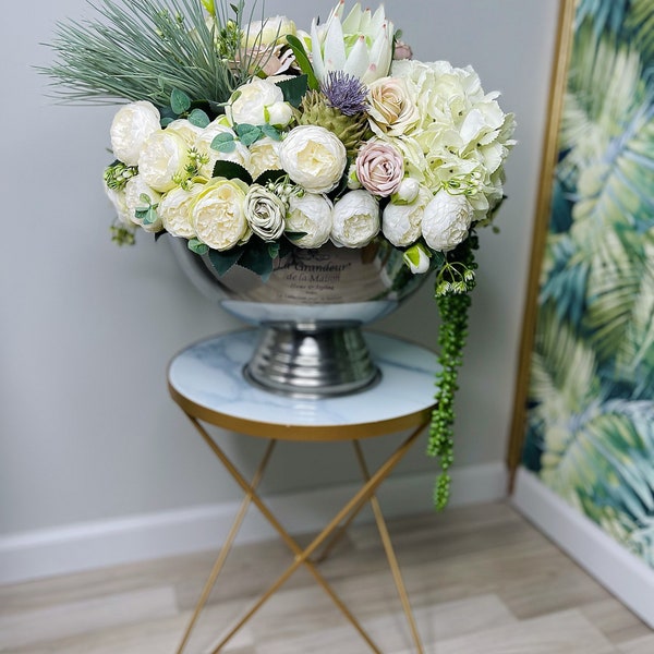 Artificial Flowers in Vase Etsy UK