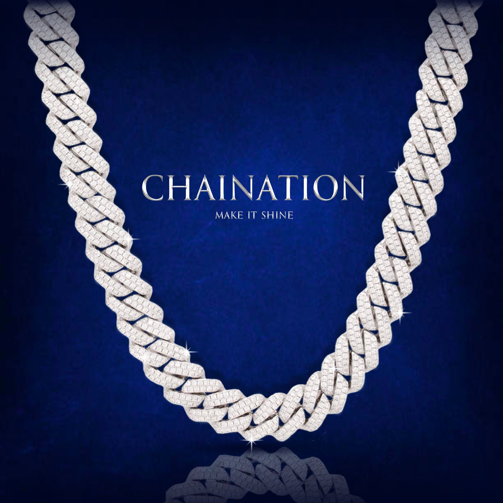 moissanite diamond chain