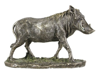 Gehende Warzenschwein Skulptur