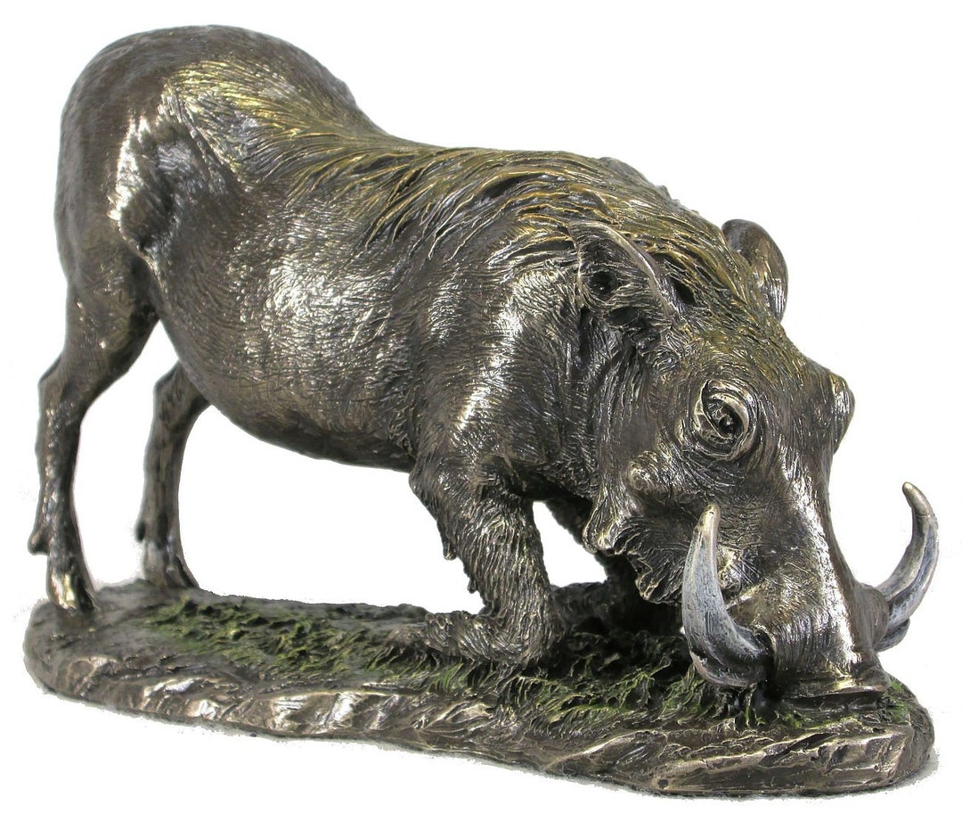 Warthog Kneeling Sculpture Bronze, African, Decor, Figurine, Art, Decorative, Office, Living Room, Home, Corporate, Safari, Ornament - Etsy