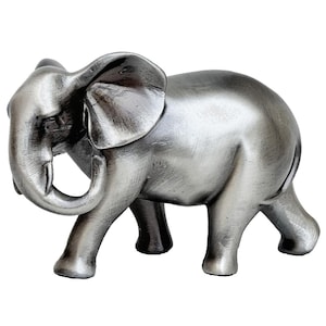 Escultura de elefante de peltre