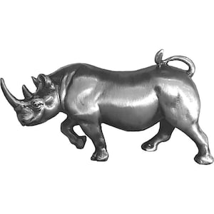 Rhino Pewter Sculpture