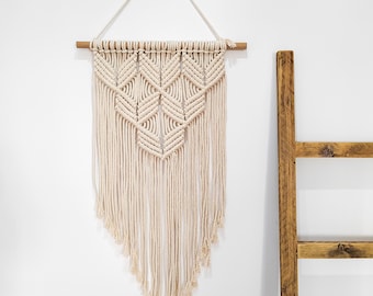 Large Macrame Wall Hanging Pattern PDF | Geometric Boho Wall Decor Tutorial | DIY Macrame Tapestry Step-by-Step | Instant Download