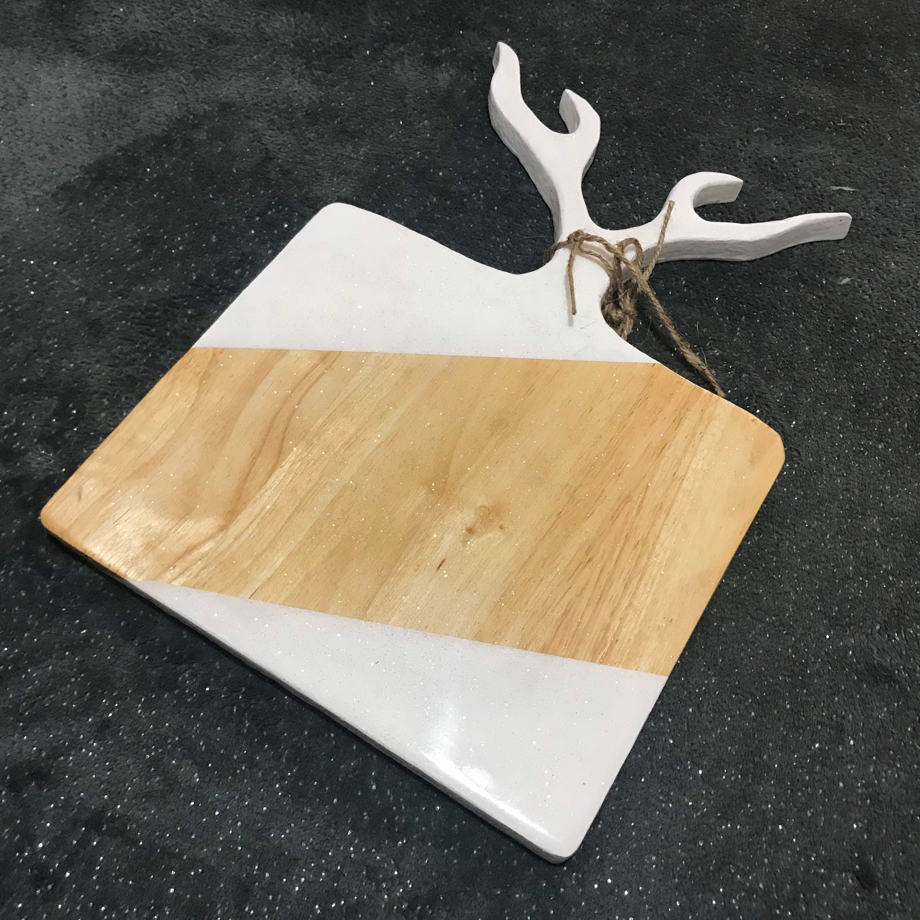 Antler cutting board / Stag serving platter / Hand carved Etsy