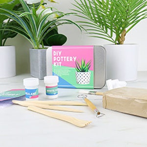 DIY Pottery Kit, Home Craft Kit, Adult Craft, Air Dry Clay Kit , Home &  Craft Kit, Valentines Gift 