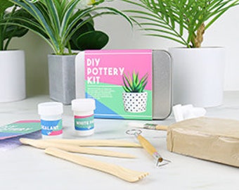 DIY Pottery Kit - Craft Starter Pack - Pottery Gift Set