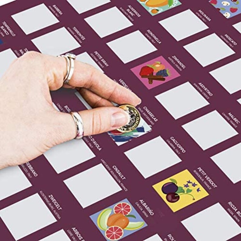 100 Wines Scratch off Bucket List Poster Etsy UK