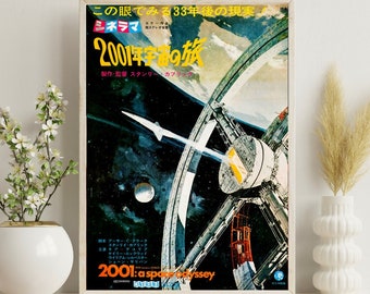 2001 A Space Odyssey Japanese Movie Poster, 1968 Kubrick&#39;s Sci-Fi Masterpiece