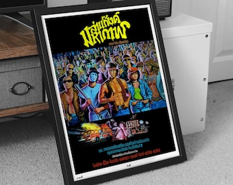 The Warriors (1979) Movie Poster Thai Version | Vintage Movie Poster | Asian Wall Decor | Thailand Cinema Print