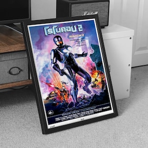Robocop 2 (1990) Movie Poster Thai Version | Vintage Movie Poster | Asian Wall Decor | Thailand Cinema Print