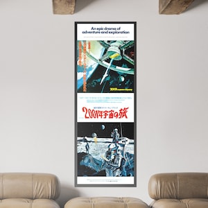 2001 A Space Odyssey Japanese Tatekan Movie Poster - Stanley Kubrick Classic - Rare Collectible Wall Art - Sci-Fi Film Memorabilia