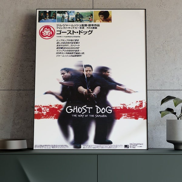 Ghost Dog: Der Weg des Samurai 1999 Japanische Version Vintage Filmplakat, Embrace the Code of Honour