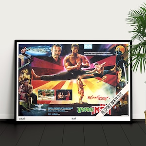 Bloodsport 1988 Thai Version Vintage Movie Poster