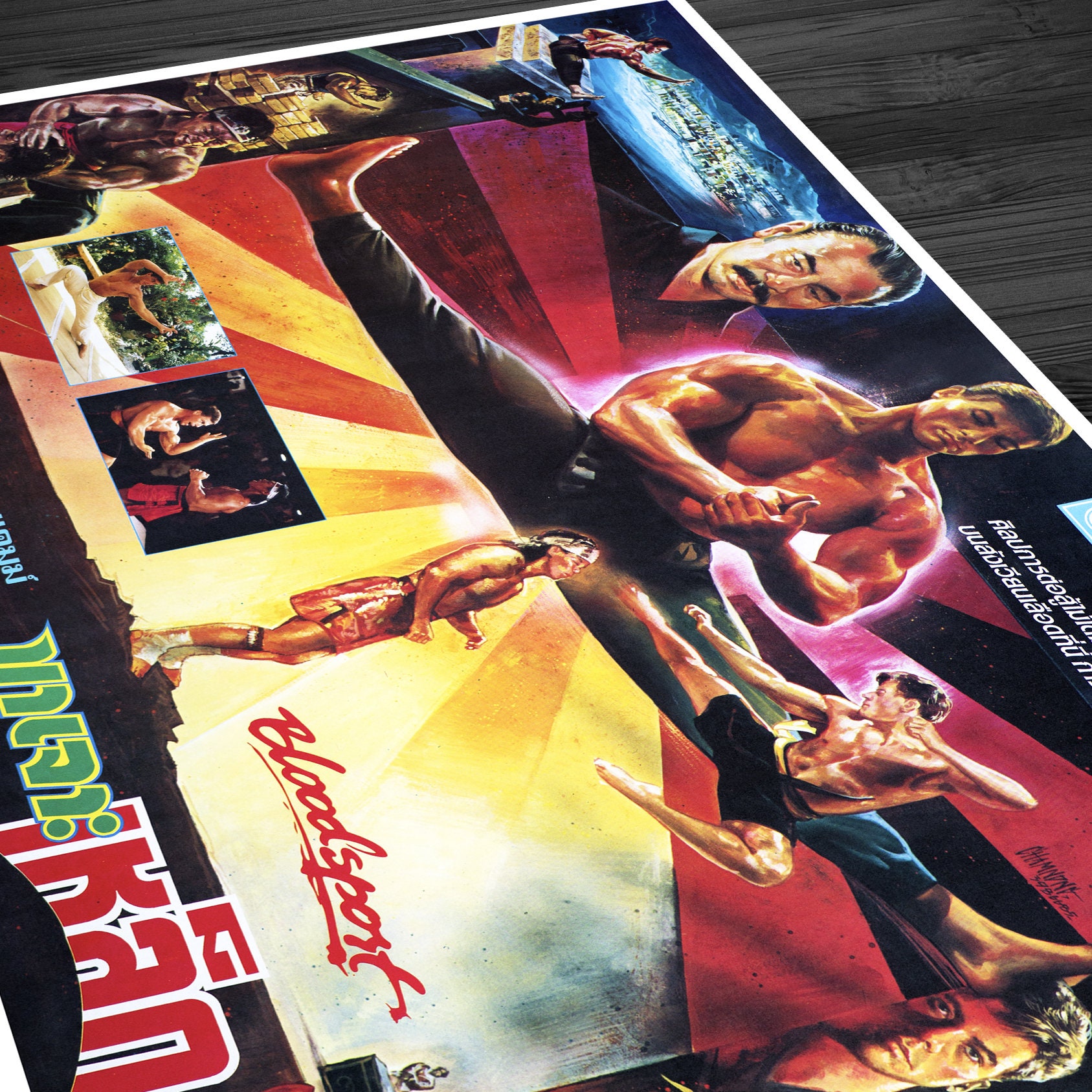 Bloodsport 1988 Thai Version Vintage Movie Poster - Etsy
