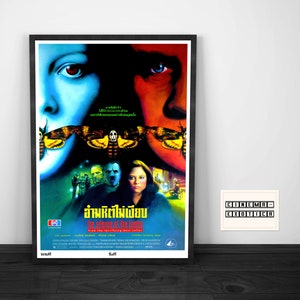 Silence Of The Lambs | 1991 | Thai Version | Vintage Movie Poster | Asian Wall Decor | Thailand Cinema Print