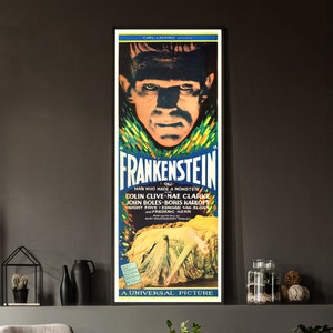 Póster de la película Frankenstein de 1931: ¡Abraza el nacimiento del cine de terror!