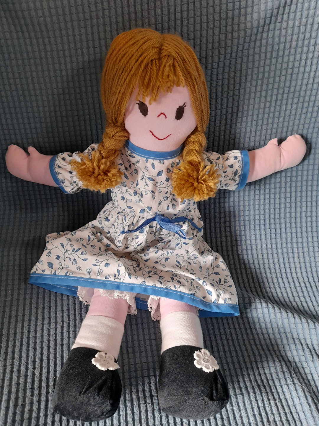 Doll Rage Collectable Vintage Rag Doll Collectable in Floral Dress and Bloomers. - Etsy Australia
