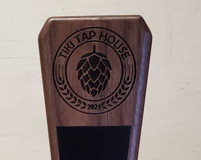 Personalized Wooden Beer Tap Handle