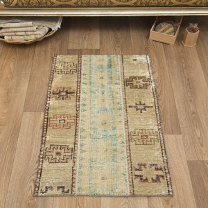 2x3 Small Rug,Patch Rug,Turkish Rug,Vintage Small Rug,2x3 Door Mat Rug,Turkish Bathroom Rug,Bathroom Rug,Rug,Turkish Bath Mat,2x3 Rug,LK-33