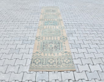 3x13 Rug,Runner Rug,Hallway Runner Rug,Kitchen Runner Rug,3x13 Runner Rug,Oushak Runner Rug,Vintage Runner Rug,Turkish Runner Rug,B-2520