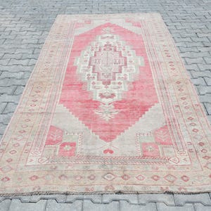 5x11 Area Rug,5x11 Turkish Rug,5x11 Vintage Rug,Handmade Rug,Faded Rug,Anatolian Rug,Neutral Rug,Wool Area Rug,Oushak Area Rug,A-1667