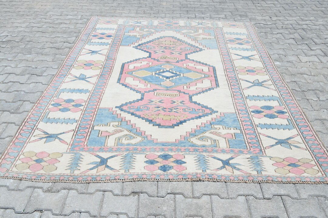 7x9 Rug,7x9 Oushak Rug,7x9 Vintage Rug,7x9 Turkish Rug,7x9 Handmade Rug ...