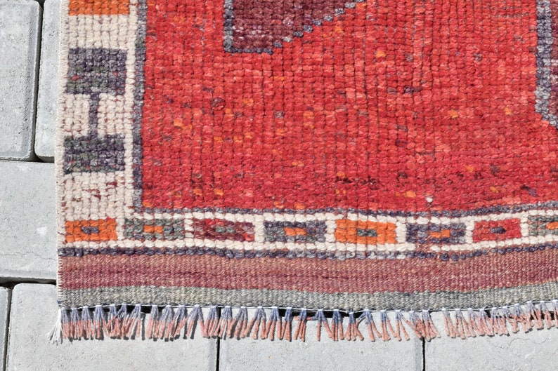 Runner Rug 4x12,entry Rug,vintage Runner Rug,oushak Runner 4x12,turkish