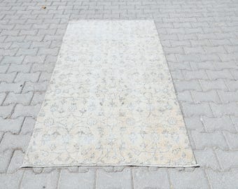 Tapis turc, tapis vintage, tapis fait main, pour tapis de chambre à coucher, tapis pour enfants, tapis neutre, tapis bohème, carpette, tapis oushak, tapis oriental, petit tapis ousahk, S-2402