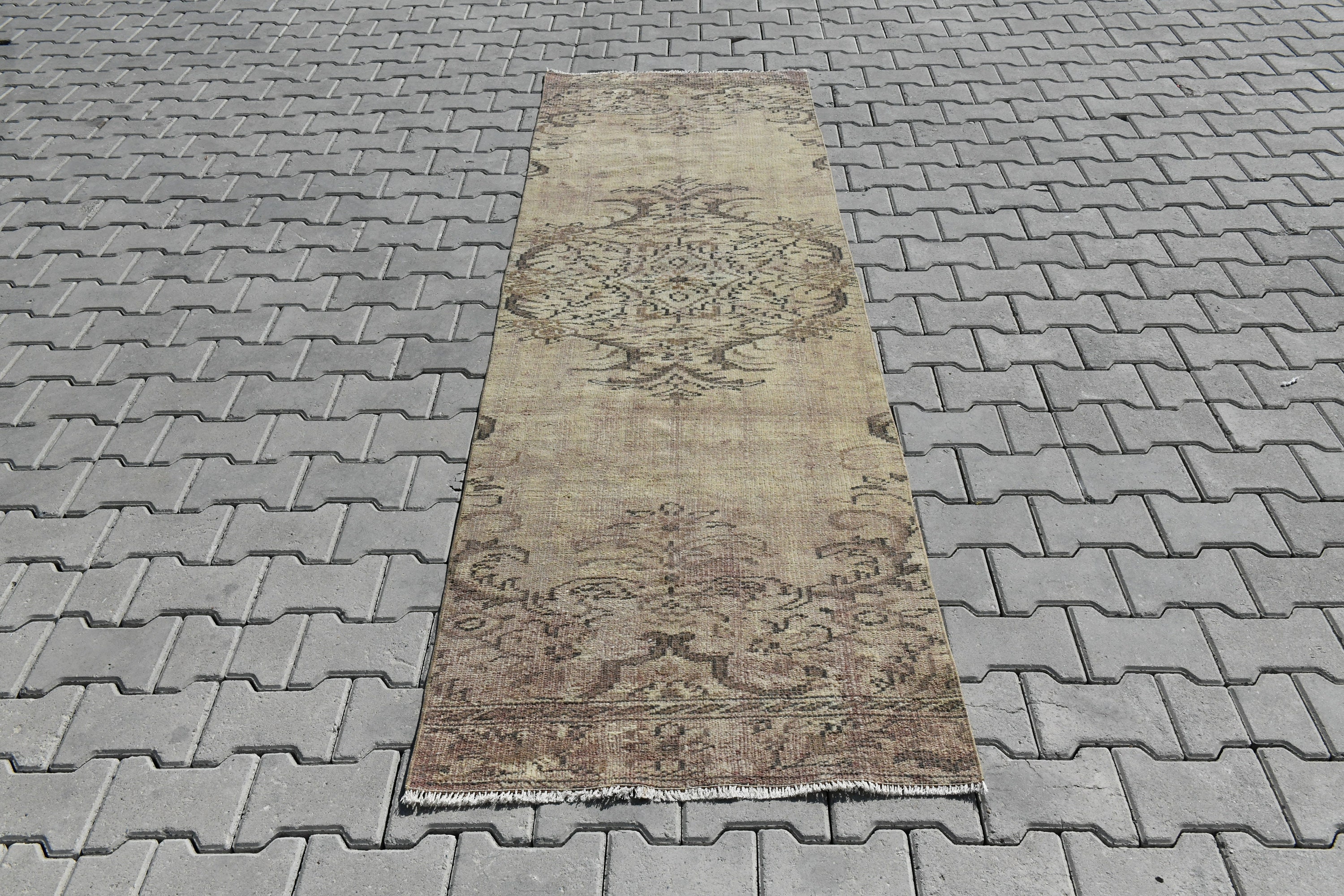 3x9ft,Stairwell Rug,Runner Rug,3x9 Rug,Oushak Runner Rug,Vintage Runner Rug,Kitchen Runner Rug,3x9 Runner Rug,Handmade Rug,Entry Rug,B-749
