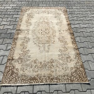 4x7 Rug,Living Room Rug,Area Rug,Handmade Rug,Floor Rug,Vintage Rug,Turkish Area Rug,Oushak Rug,Wool Rug,Rug For Bedroom,4x7 Area Rug,S-1039