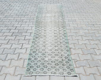 Alfombra Oushak, Alfombra Vintage, Alfombra Hecha a Mano, Alfombra Turca, Alfombra de Lana, Alfombra de Cocina, Alfombra de Entrada, Alfombra Boho, B-3331