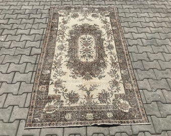 4x2,3 Meter Teppich für Wohnzimmer,Oushak Teppich,Oushak Teppich,handgefertigter Teppich,Bodenteppich,Bodenteppich,Bodenteppich,I-125