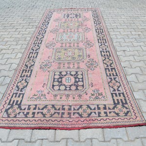 5x11 Rug,5x11 Turkish Rug,5x11 Oushak Rug,Floral Rug,5x11 Handmade Rug,Living Room Rug,Turkish Runner Rug,Oushak Runner Rug,Gift Rug,B-2835