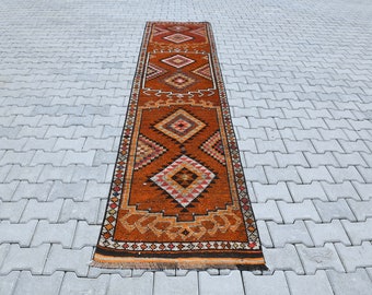 3x12 Runner Rug,3x12 Rug,Runner Rug,Kitchen Runner,Turkish Runner Rug,Wool Rug,Vintage Runner Rug,Oushak Runner 3x12,3x12 Wool Rug,M-538