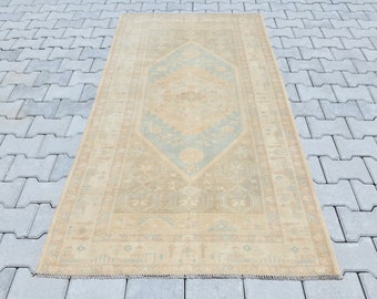 3x6 Area Rug,Handmade Rug,Vintage Area Rug,3x6 Oushak Rug,Floor Rug,Home Living,3x6 Turkish Rug,Wool Rug,Bedroom Rug,Dining Room Rug,A-714