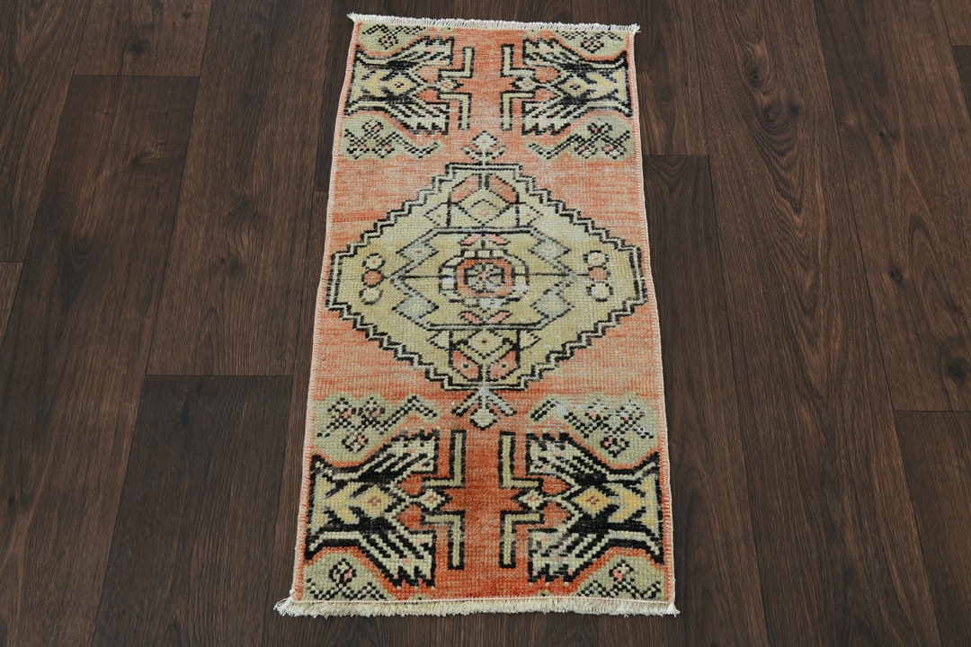 ヴィンテージラグ150x260cm 小さなラグ、1x3 ラグ、ヴィンテージ マット ラグ、1 x 3 フィート