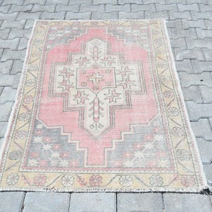 4x9 Rug,4x9 Oushak Rug,4x9 Vintage Rug,4x9 Area Rug,4x9 Turkish Rug,Anatolian Rug,Handmade Rug,Turkey Rug,Living Room Rug,Faded Area ,A-1339