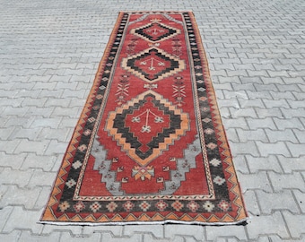 Oushak Teppichläufer,Wollteppich,Weich Teppichläufer,Handgefertigter Teppichläufer,Neutral Teppich,Küchenteppich,Türkischer Teppichläufer,B-2995