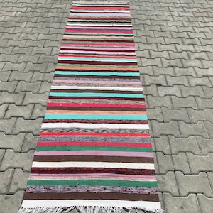 3x9ft,Runner Rugs,Oushak Runner Rug,3x9 Turkish Runner,Handmade Runner Rug,Kitchen Runner Rug,Stairwell Runner Rug,Vintage Runner Rug,KK-184