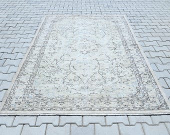 5x8 Rug,5x8 Vintage Rug,5x8 Turkish Rug,5x8 Oushak Rug,5x8 Handmade Rug,5x8 Soft Rug,Anatolian Rug,Home Decor Rug,Living Room Rug,S-3362